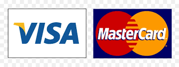 We accept Visa and Mastercard